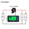 Прибор с ЖК-дисплеем для измерения напряжения и тока, с подсчетом Ач, с кольцом H56CH DC 9-100В 200А