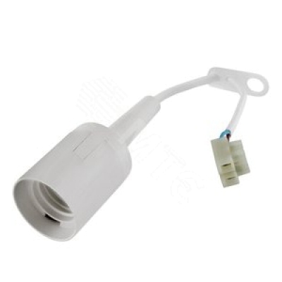 Патрон подвесной  Е27 термопластик с клеммной колодкой 4А 250В белый