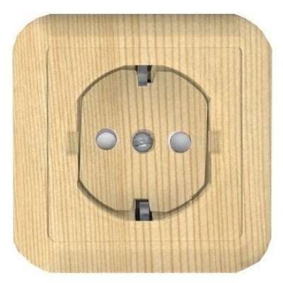 РОЗЕТКА''ПРИМА''ОУ С ЗК,С ИЗ.ПЛ.СОСНА RA16-003-1I-7I