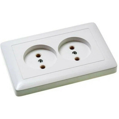 РОЗЕТКА ''ХИТ''СУ 2 Я БЕЛ. RS10-231-B
