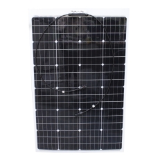 Гибкая солнечная батарея 100 Ватт 12 Вольт, монокристалл,  для автодомов и кемперов, под приклейку