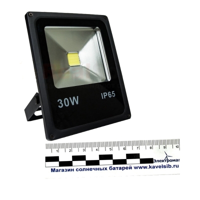 Светодиодный LED прожектор Slim 30 ватт 12/24В