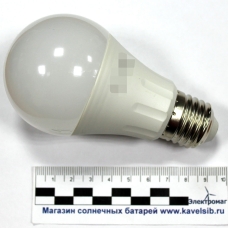 Лампа светодиодная А60 LED 10W 12-36V 6000 К цоколь стандартный Е27 