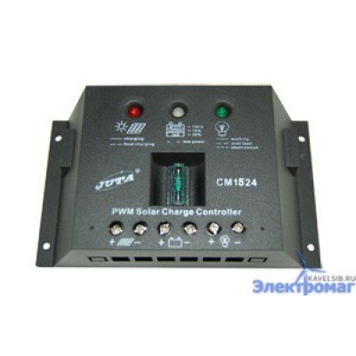 Контроллер для солнечных батарей CM15 15A 12V/24V auto switch